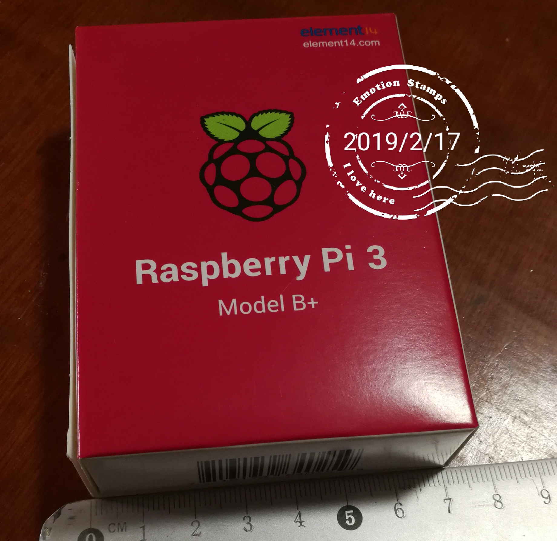 树莓派Raspberry Pi 3B+ E14版外包装