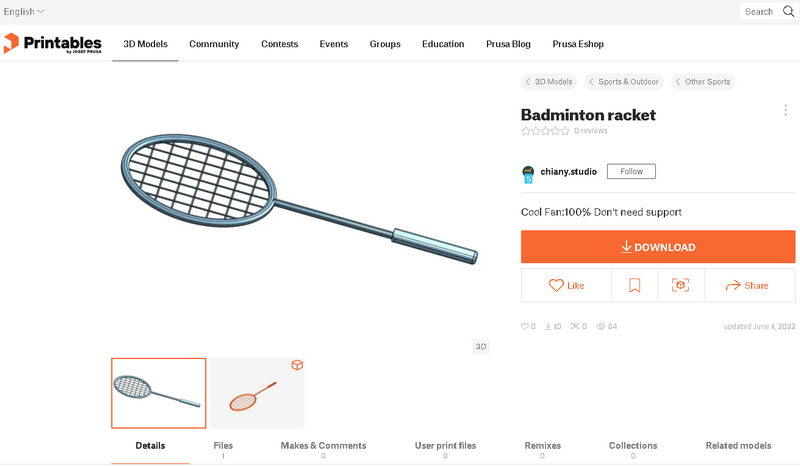 badminton racket