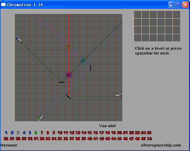 光学小游戏Chromatron（反射镜）